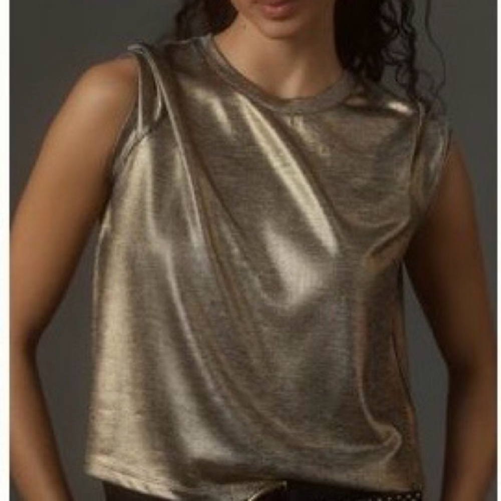 Porridge | Shine Glam Tee | Gold | Size XL